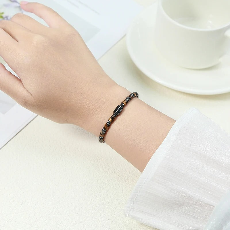 Bracelet Œil de Tigre Femme Force Intérieure