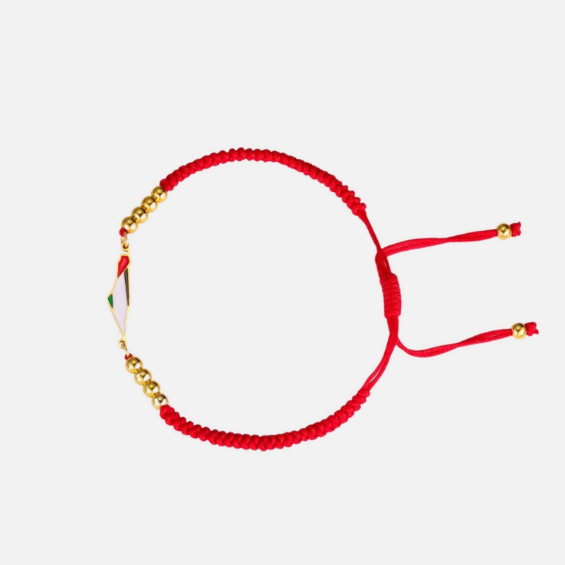 Bracelet Palestine Tressé en Corde