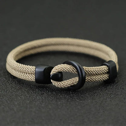 Bracelet Papa en Double Corde 