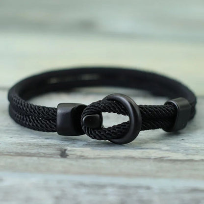 Bracelet Papa en Double Corde 