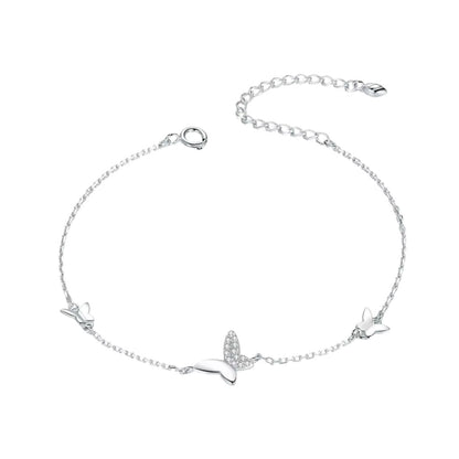 Bracelet Papillon Maille Fine