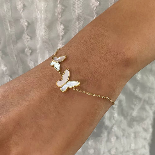 Bracelet Papillon Moderne en Acier Inoxydable