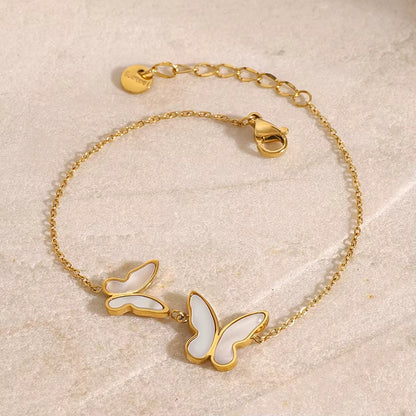 Bracelet Papillon Moderne en Acier Inoxydable