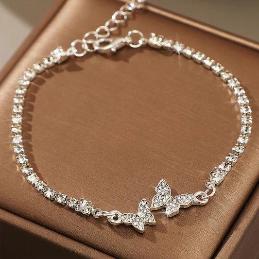 Bracelet Papillon à Strass