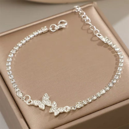 Bracelet Papillon à Strass