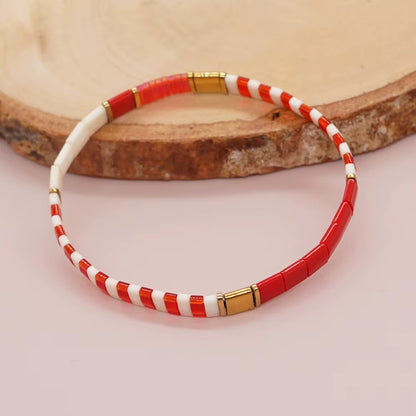 Bracelet Perle Plate Style Bohème