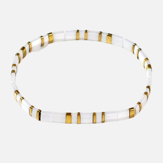 Bracelet Perle Plate Tendance