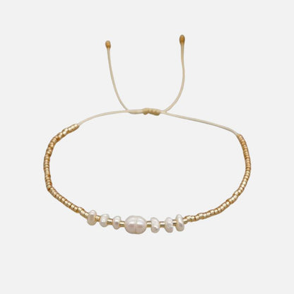 Bracelet Perles Fines Réglable