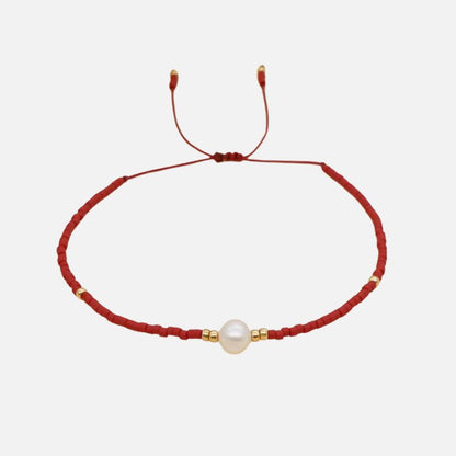 Bracelet Perles Fines Tressé