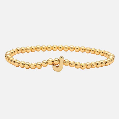 Bracelet Personnalisé En Perles Dorées