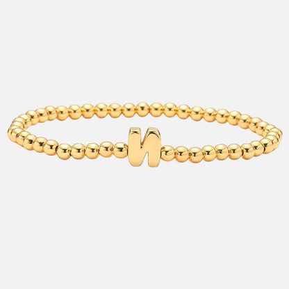 Bracelet Personnalisé En Perles Dorées