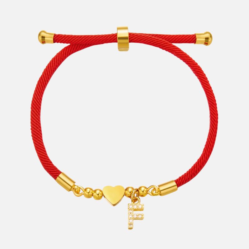 Bracelet Personnalisé Rouge Et Symbolique