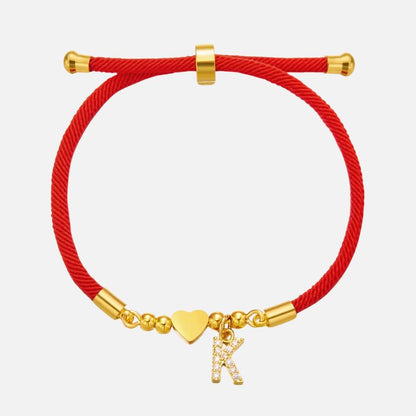 Bracelet Personnalisé Rouge Et Symbolique