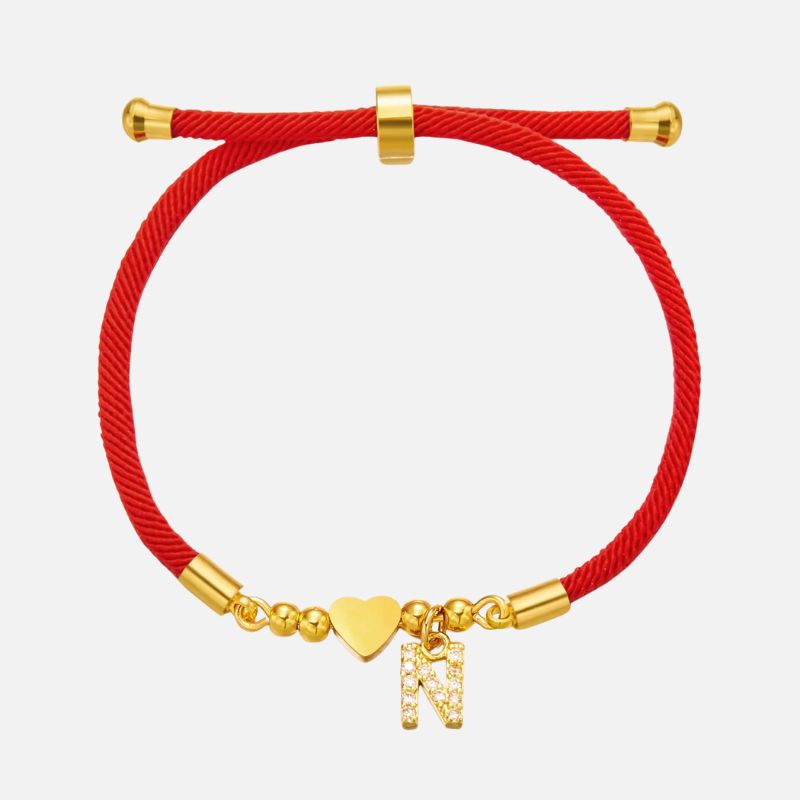 Bracelet Personnalisé Rouge Et Symbolique