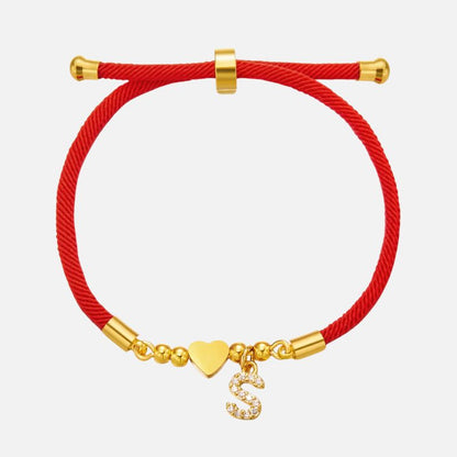 Bracelet Personnalisé Rouge Et Symbolique