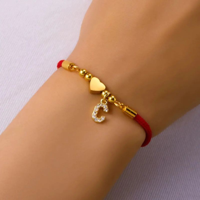 Bracelet Personnalisé Rouge Et Symbolique