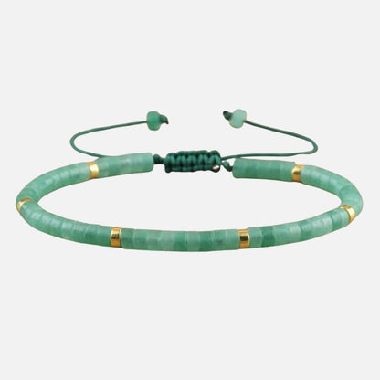 Bracelet Pierre Verte Aventurine Ajustable