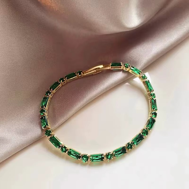 Bracelet Pierre Verte Luxueux