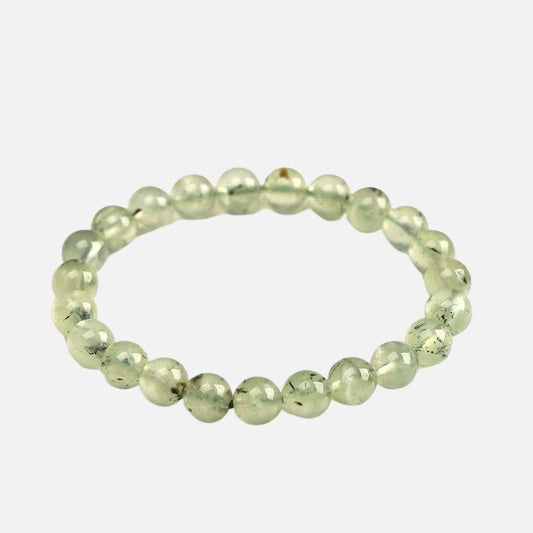 Bracelet Pierre Verte en Préhnite