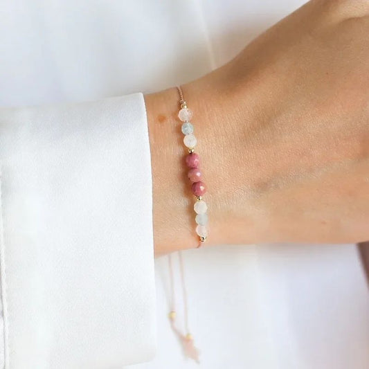 Bracelet Quartz Rose et Autres Pierres
