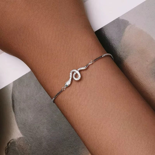 Bracelet Papillon en Argent et Zircon