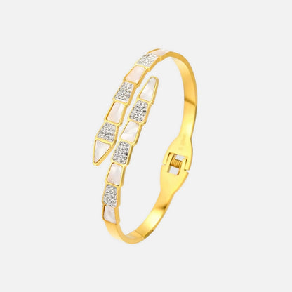 Bracelet Serpent Luxueux en Acier Inoxydable