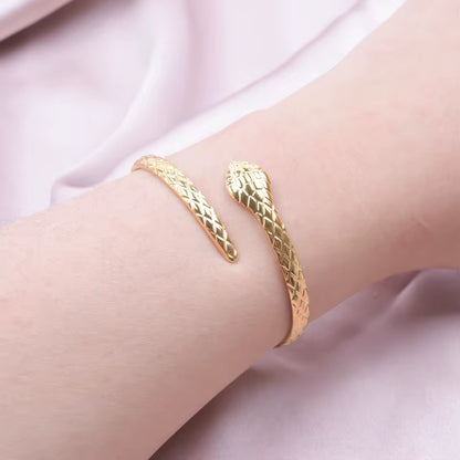 Bracelet Serpent Simple en Acier Inoxydable