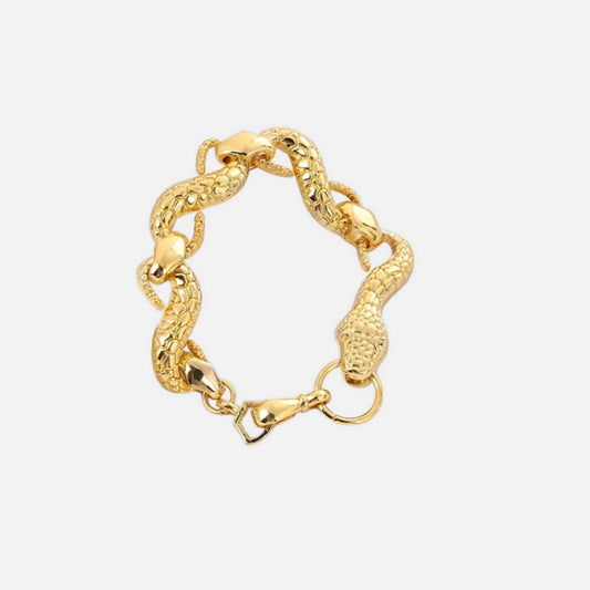 Bracelet Serpent Vintage en Acier Inoxydable