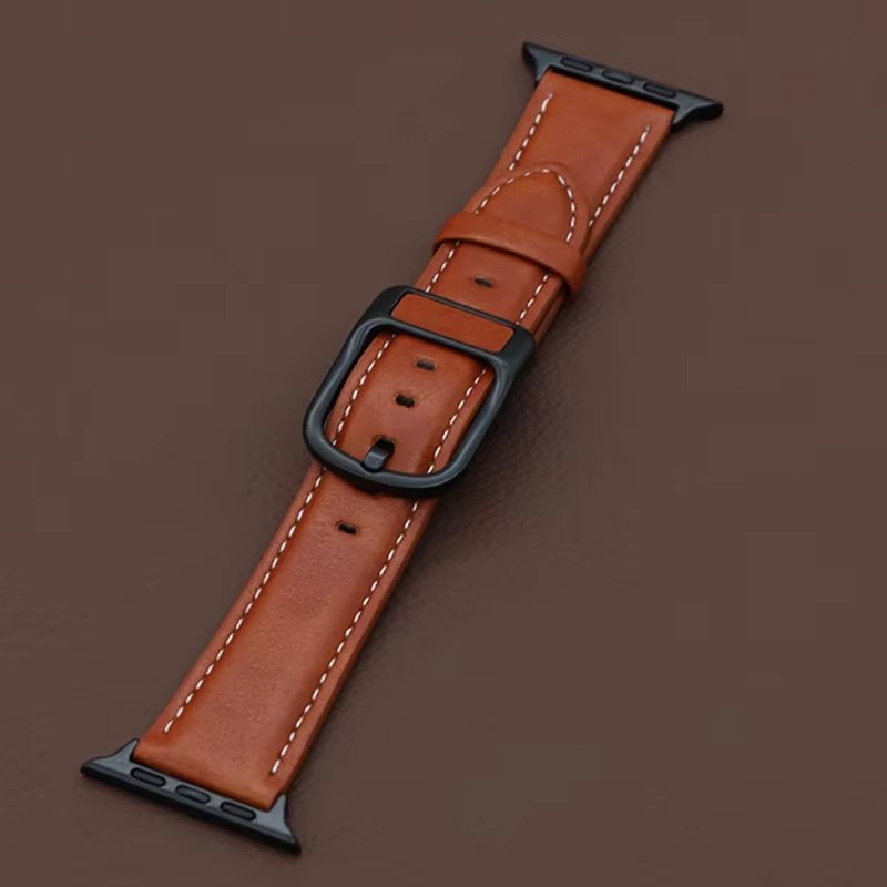 Bracelet Simili Cuir Apple Watch Élégant
