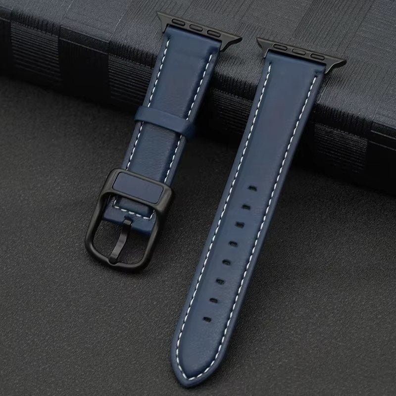 Bracelet Simili Cuir Apple Watch Élégant
