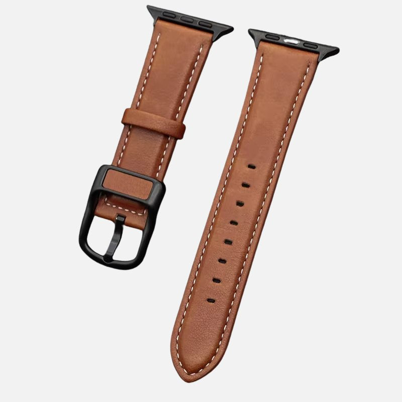 Bracelet Simili Cuir Apple Watch Élégant