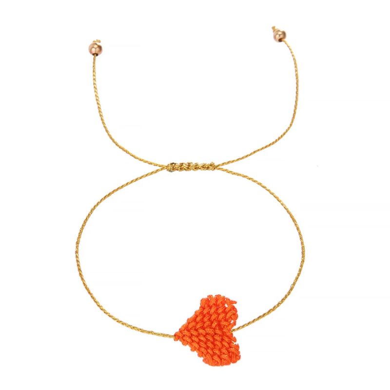 Bracelet Sœur Tressé Coeur Coloré