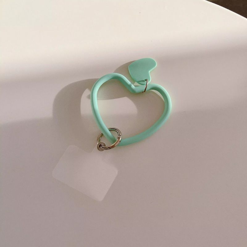 Bracelet Telephone Coeur en Silicone