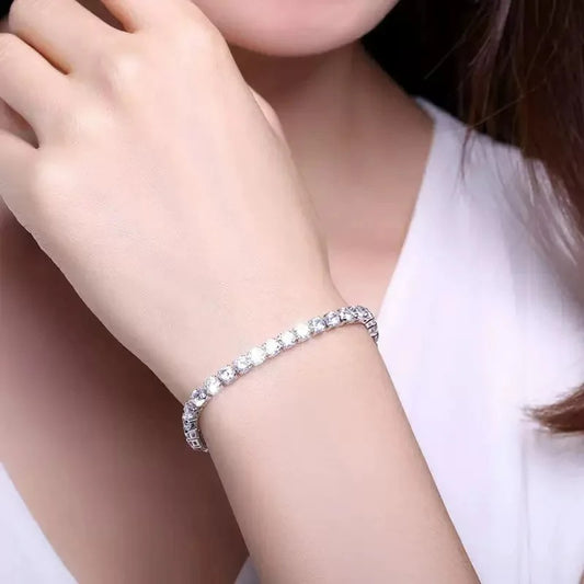 Bracelet Tennis Femme Acier Inoxydable Éclat Et Finesse