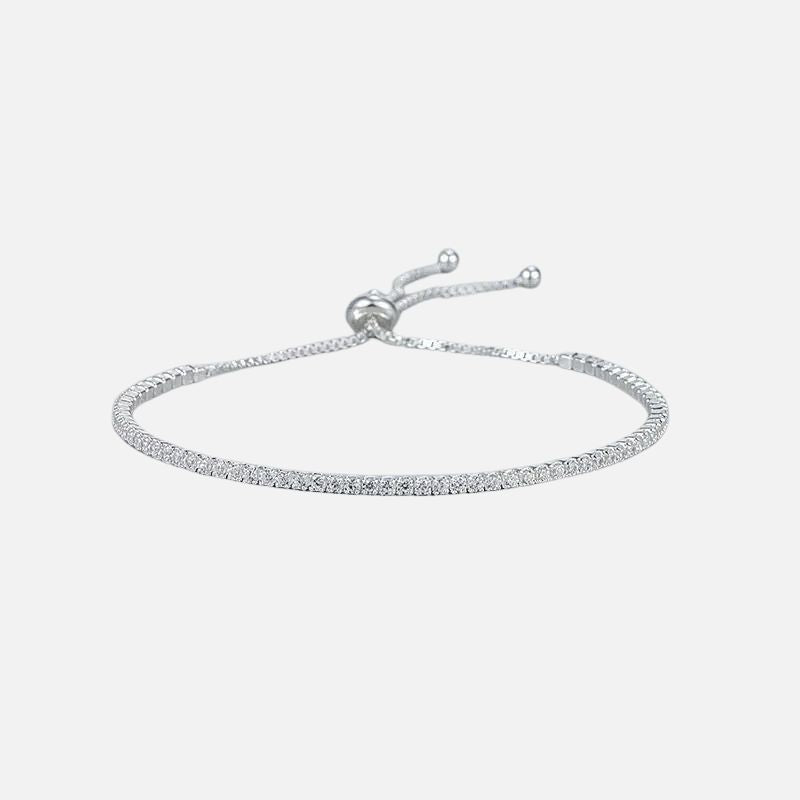 Bracelet Tennis Femme Argent Raffiné Et Lumineux