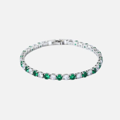 Bracelet Tennis Femme Bicolore