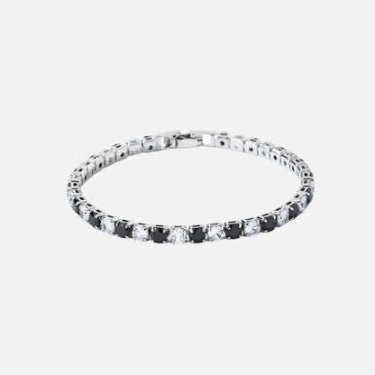 Bracelet Tennis Femme Bicolore