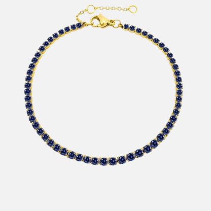 Bracelet Tennis Femme Doré  Élégant - Acier Inoxydable