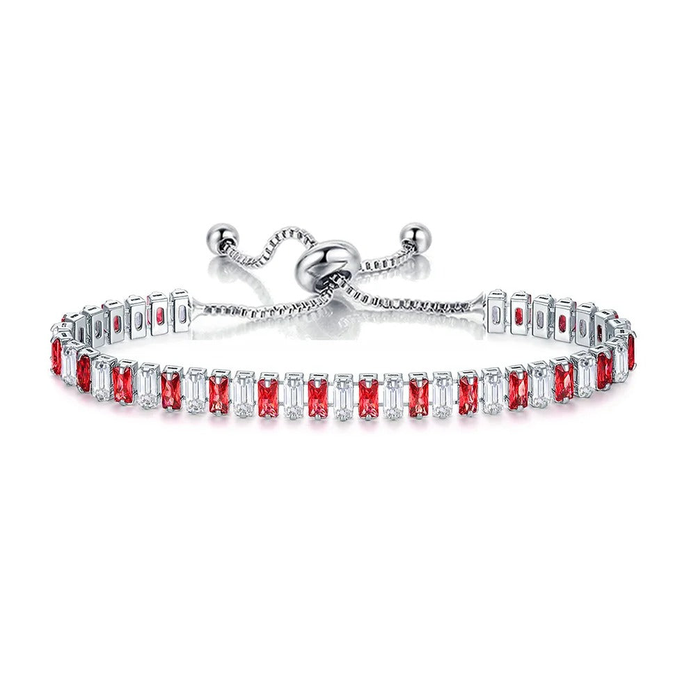 Bracelet Tennis Femme Éclat Alterné
