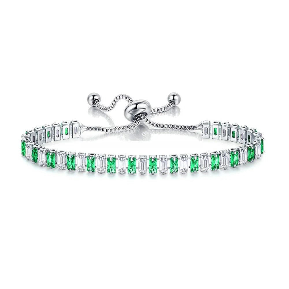 Bracelet Tennis Femme Éclat Alterné