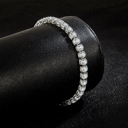 Bracelet Tennis Femme Élégance Cristalline