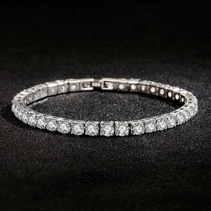 Bracelet Tennis Femme Élégance Cristalline