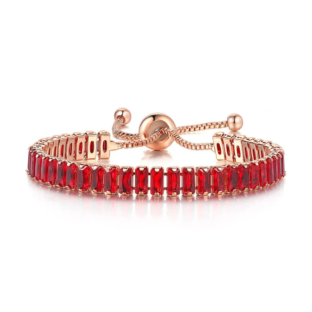 Bracelet Tennis Femme Lueurs Rosées