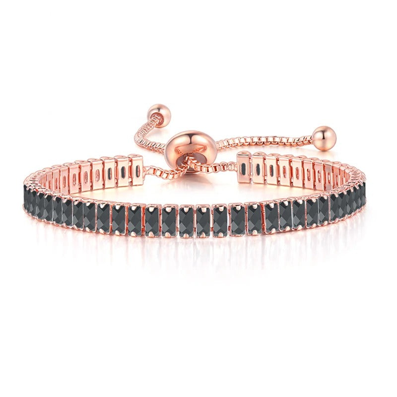 Bracelet Tennis Femme Lueurs Rosées