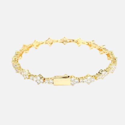 Bracelet Tennis Homme En Cuivre Et Zircon