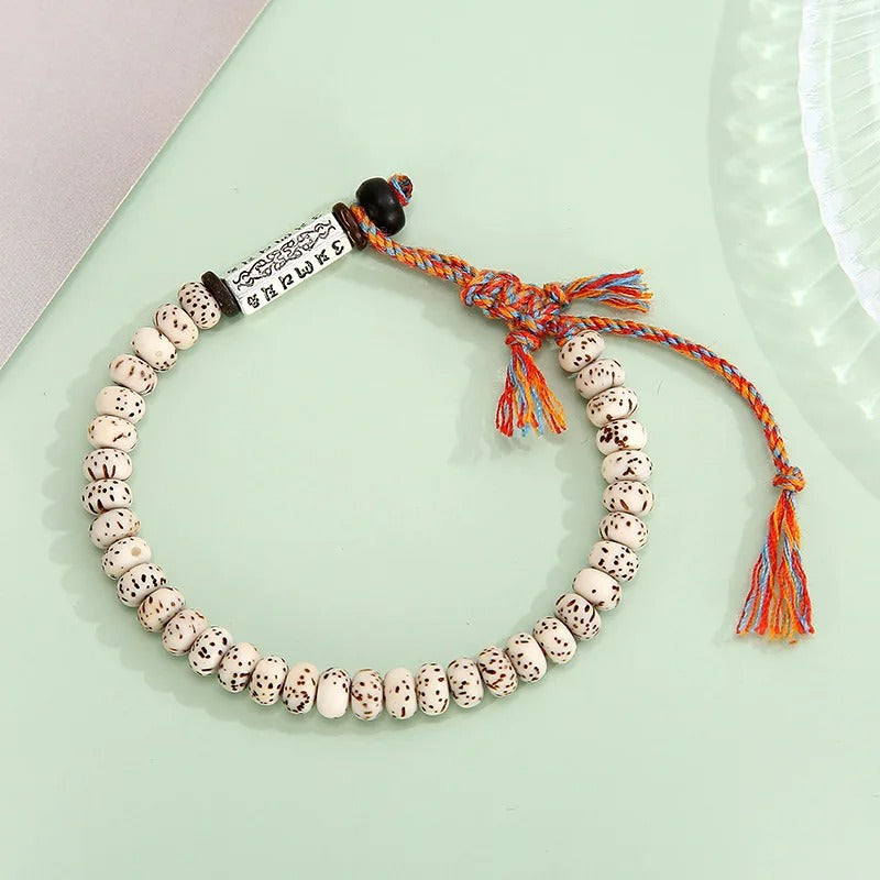 Bracelet Tibétain Femme Perles Et Mantra