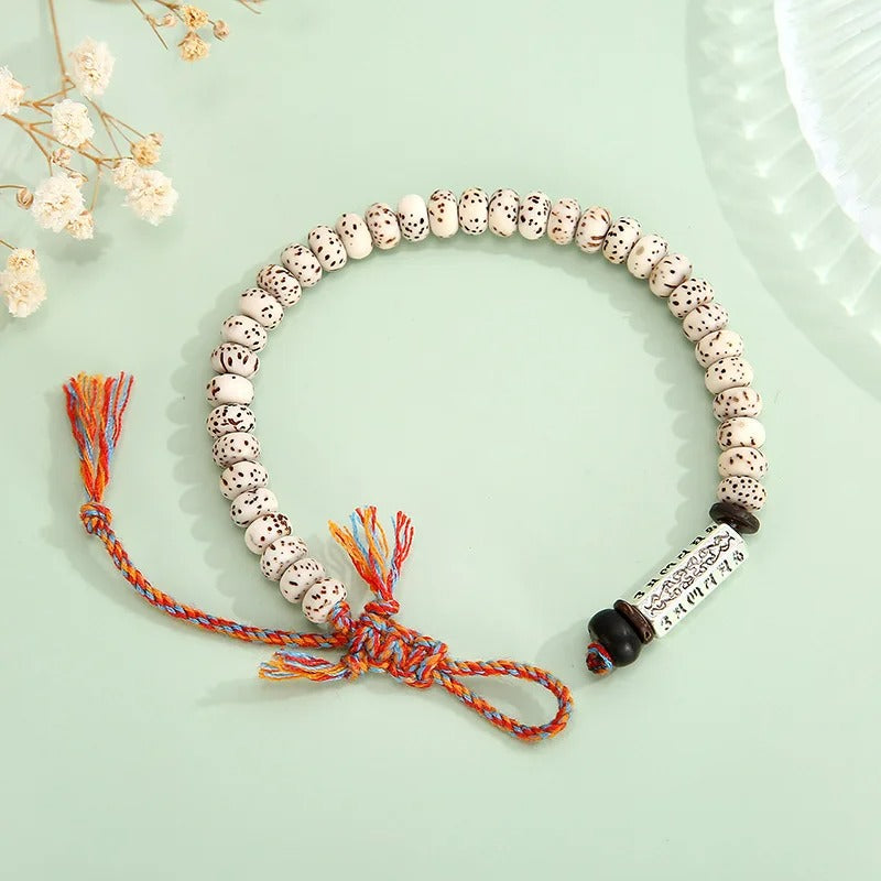 Bracelet Tibétain Femme Perles Et Mantra