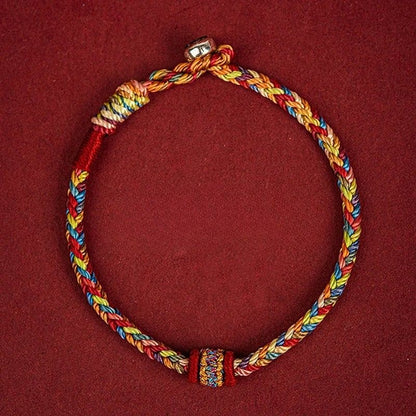 Bracelet Tibétain Femme Tresse Multicolore