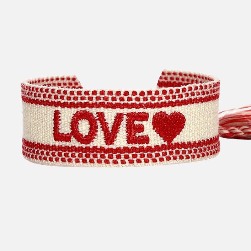 Bracelet en Tissu Femme Love