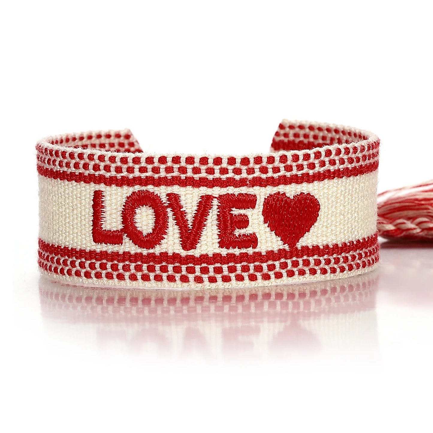 Bracelet en Tissu Femme Love